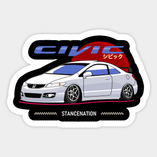 Civic jdm car Stancenation Style Sticker